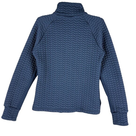 New Balance Women's Quilted Full-Zip Stand Collar Stretch Blue Jacket Size Small - Picture 2 of 10